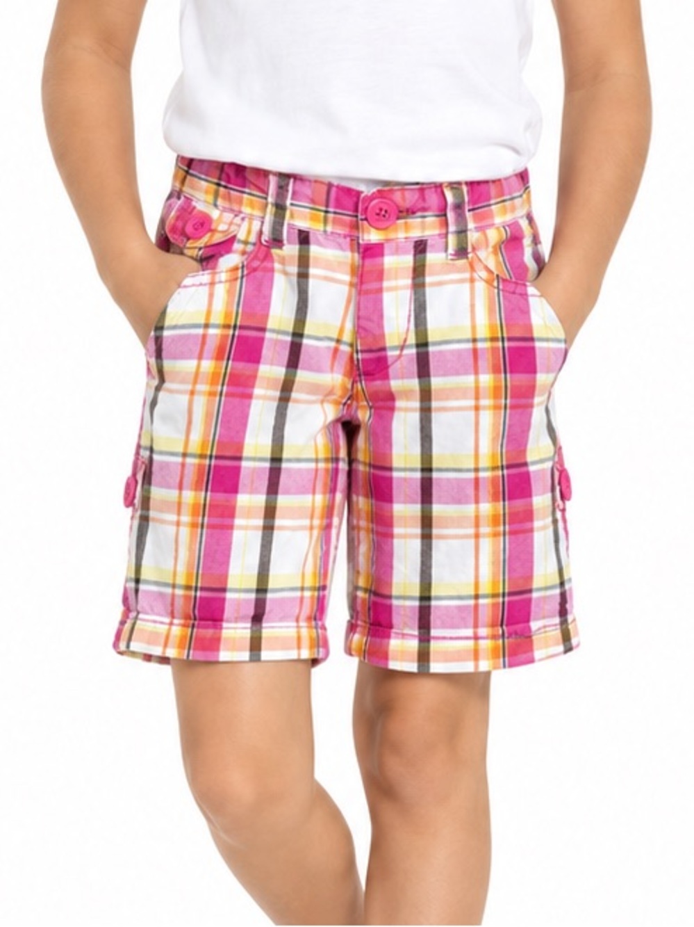 The Children's Place Pink Plaid Shorts